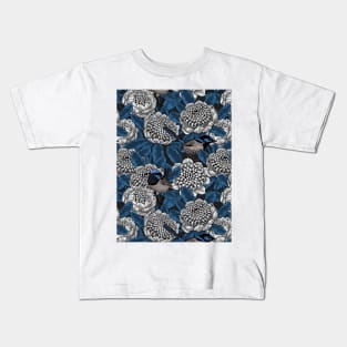 White waratah and fairy wrens Kids T-Shirt